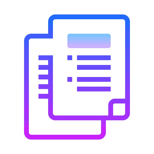 Ícone de documentos representando foco em resultados no marketing digital