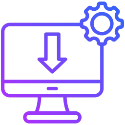 Ícone de monitor com gráfico representando investimentos em marketing sem retorno